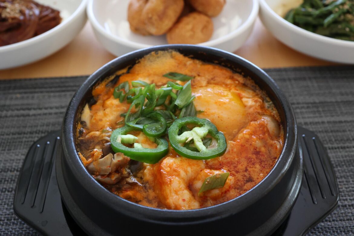 Sundubu jjigae for a snowy day lunch