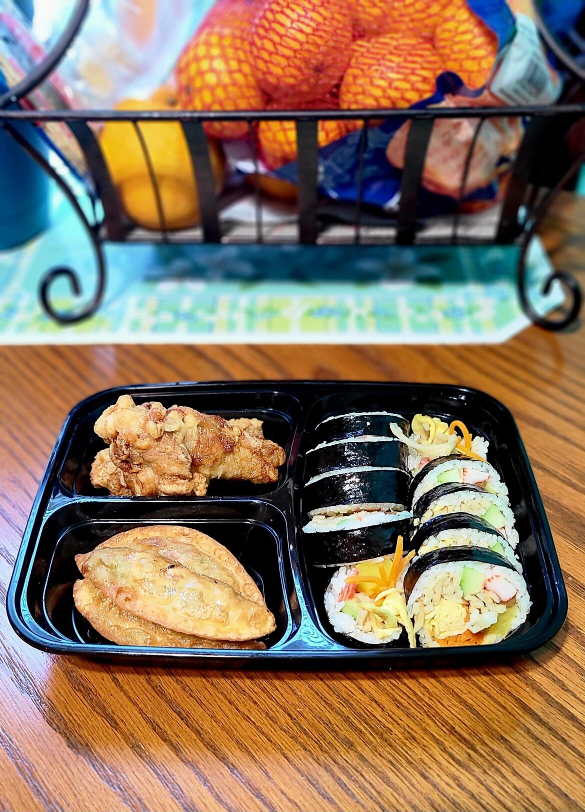 Kimbap & spicy chicken special from my local Assi grocery store.