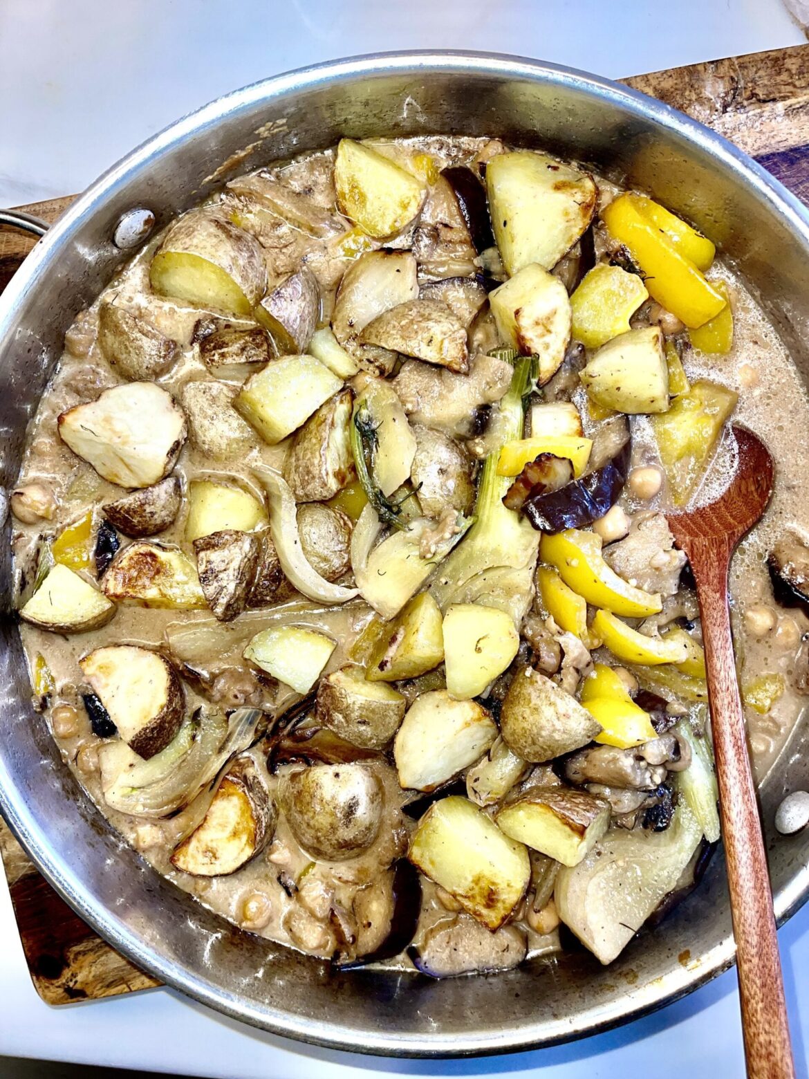 Air Fried Potato Curry