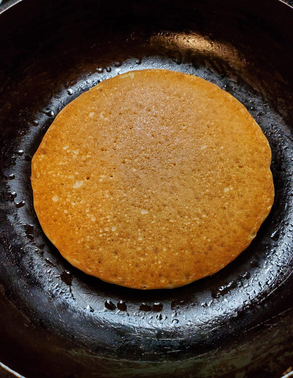 Woke up at 3 am and couldn't sleep. Messed with a recipe and I present the most accidental and beautiful pancake I've ever made.