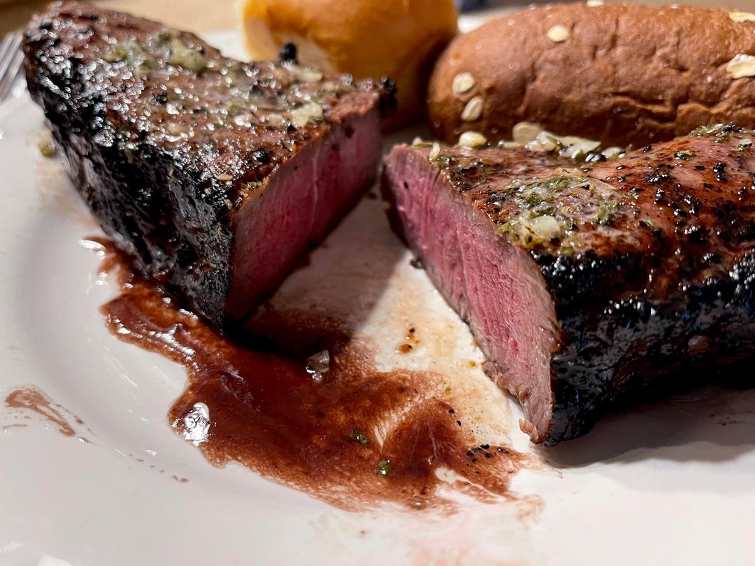 Christmas strip steaks Dining and Cooking