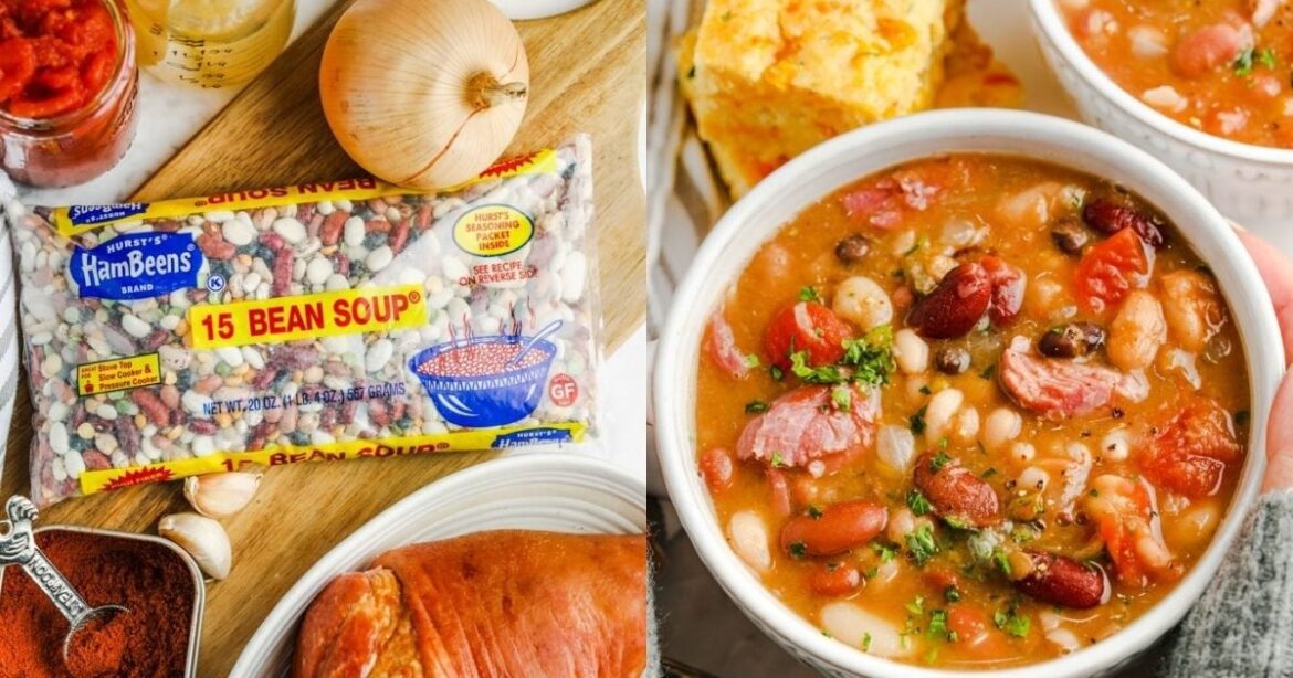 What should I add to 15 bean soup to give it more depth of flavor?