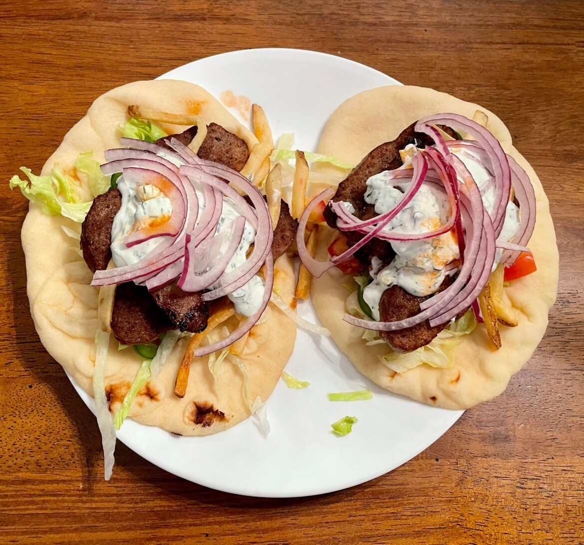 Lamb and Beef Gyros with Tzatziki