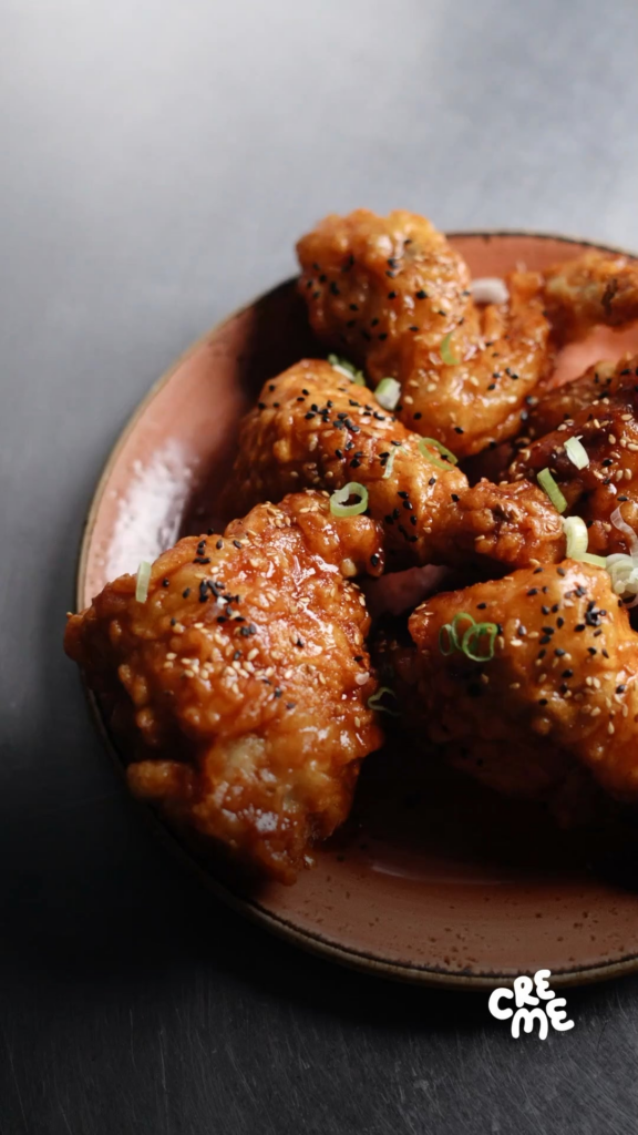 Double-Fried Chicken with Gochujang Sauce by Yong Shin from Insa Brooklyn 🔥