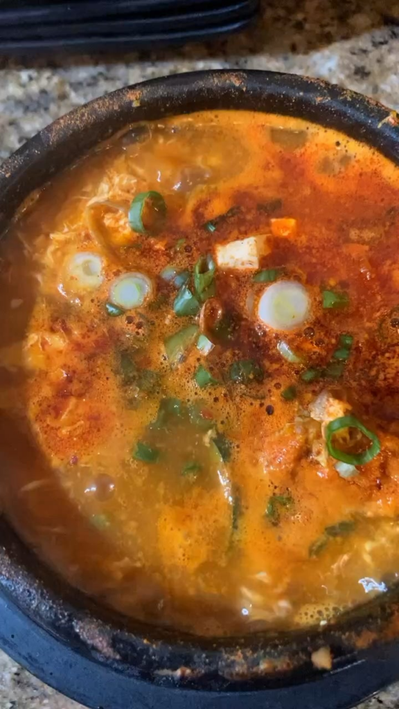 Sundubu earlier for lunch