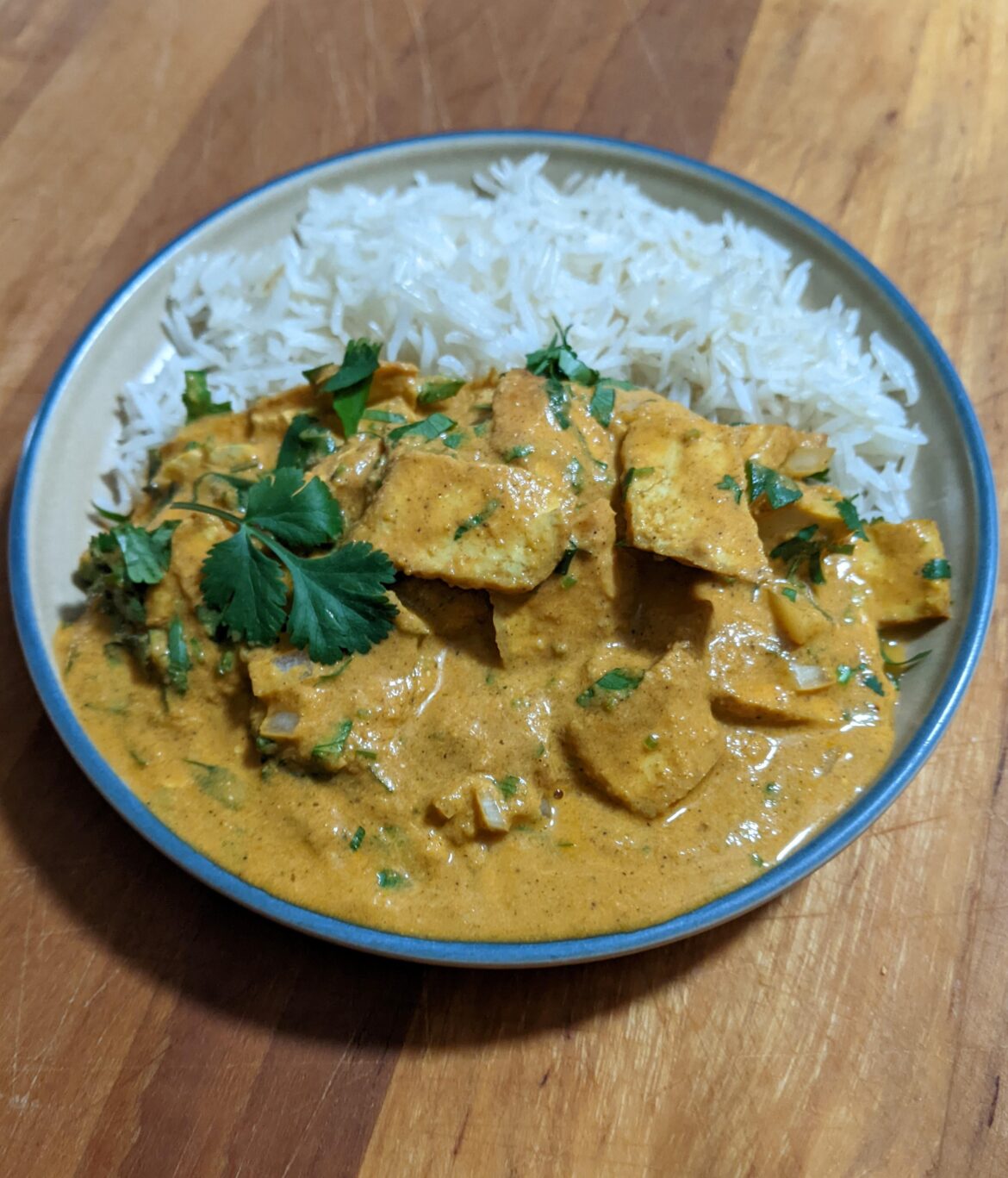 Sour cream tofu curry