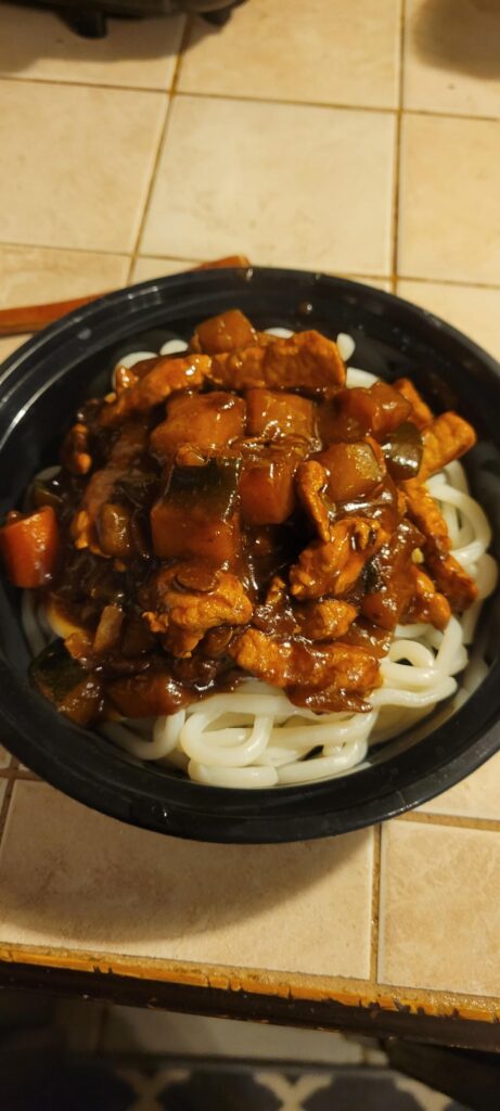 My version of jjajangmyeon