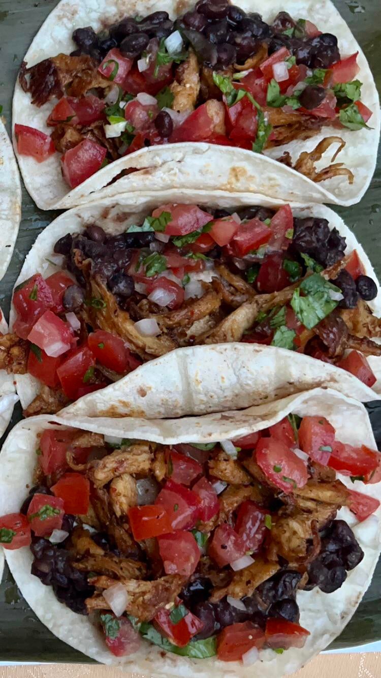 Seitan chicken tacos Dining and Cooking