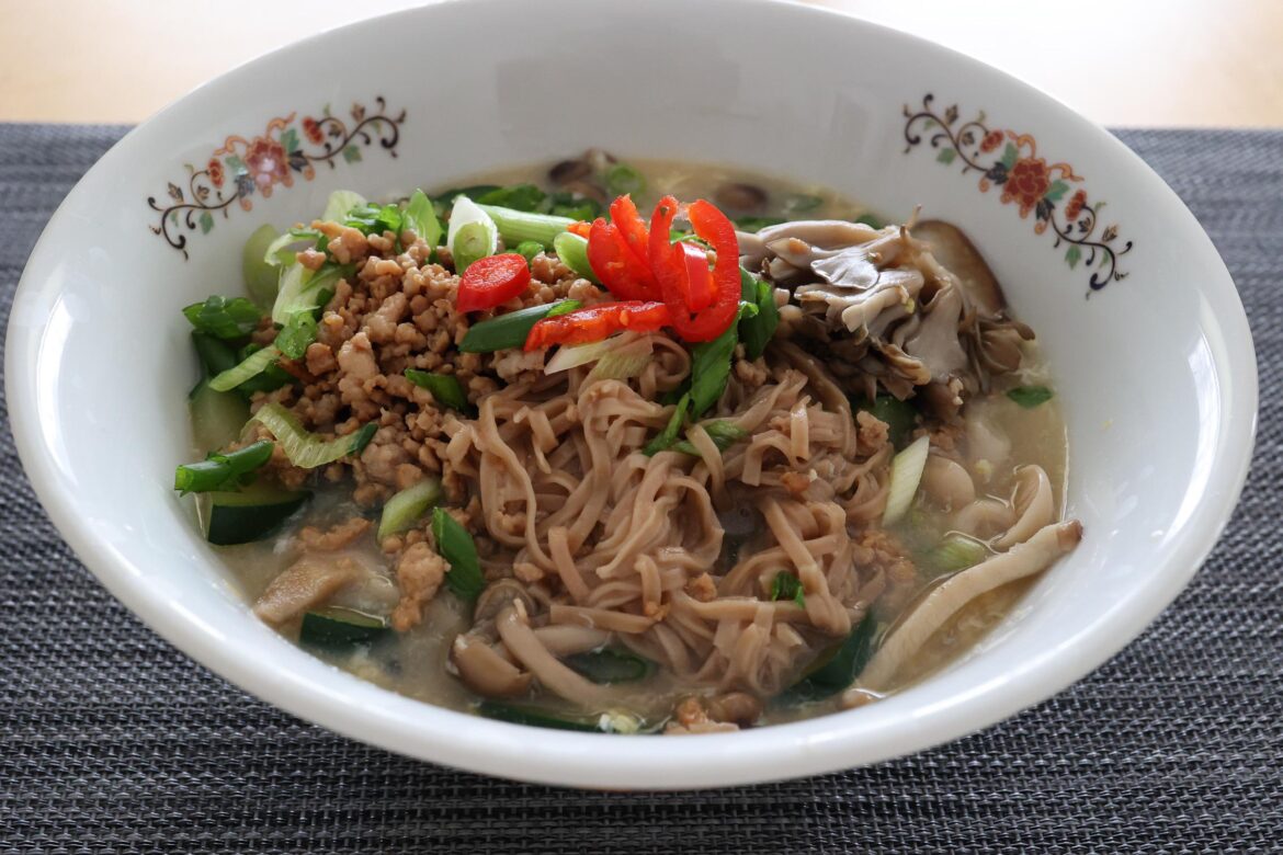 Homemade dotori guksu for lunch