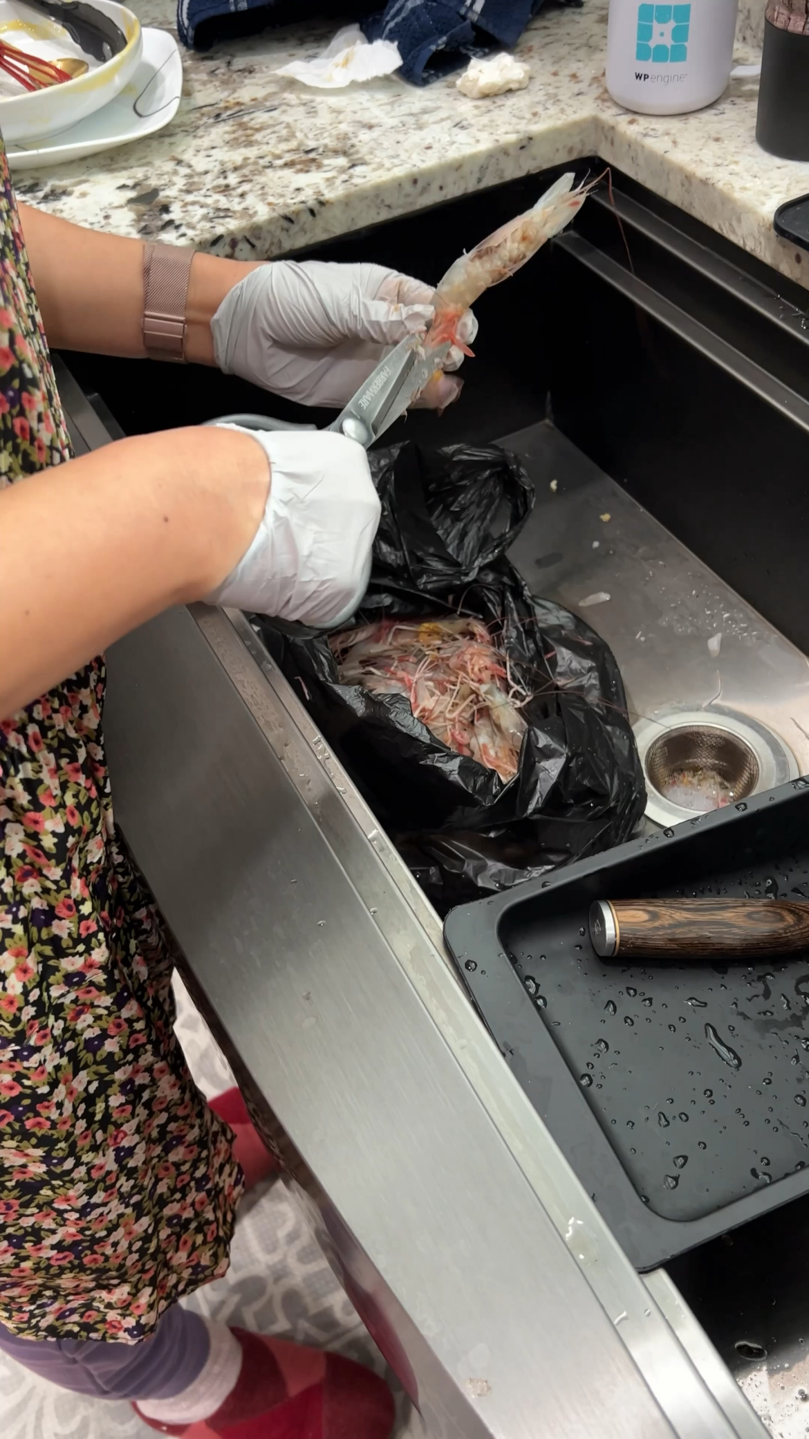 Raw soy sauce shrimp. Marinated for one week, made with fresh gulf shrimp.