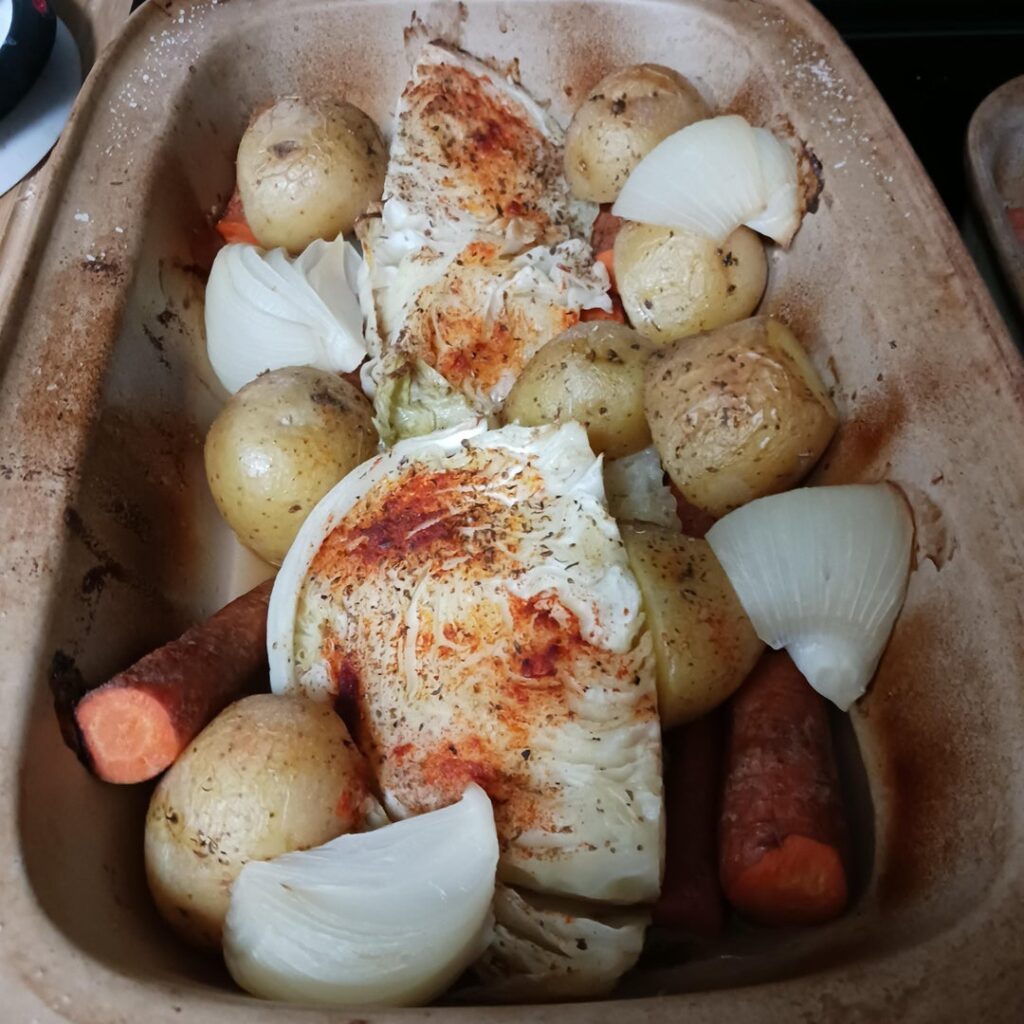 Braised Cabbage with Veggies