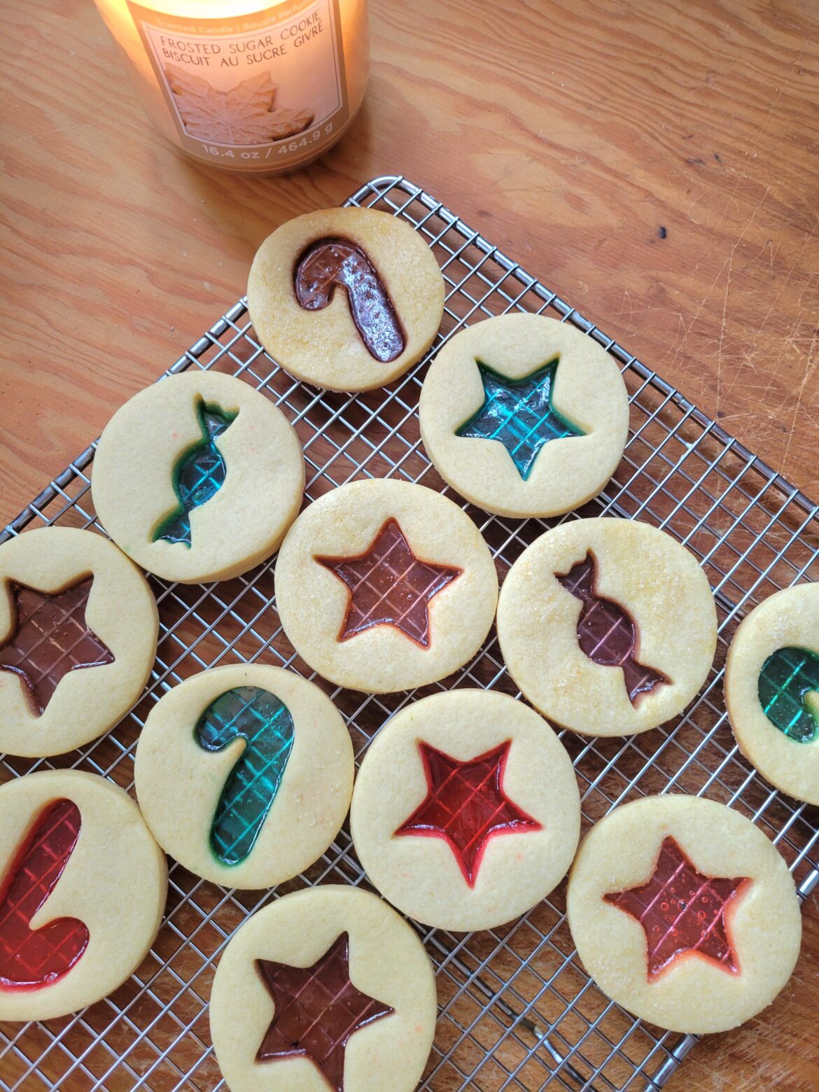 (oc) stained glass window cookies