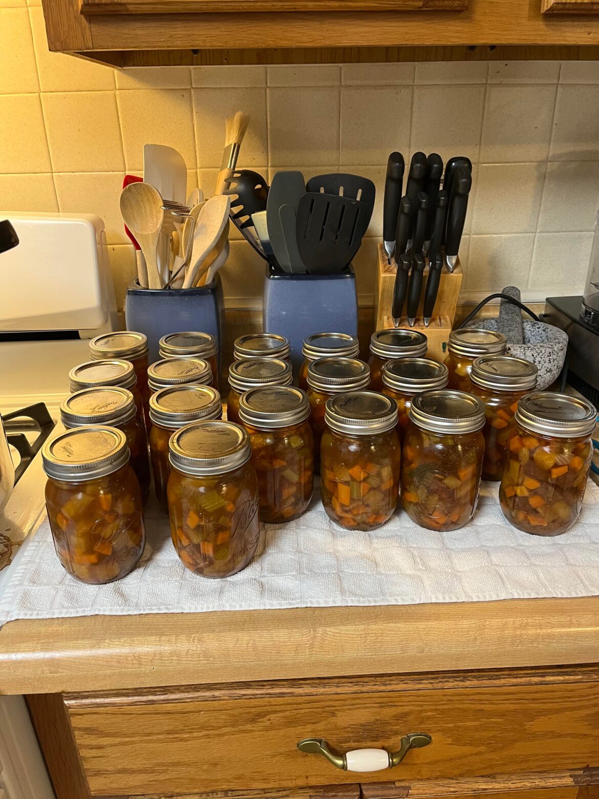 20 pints of beef stew