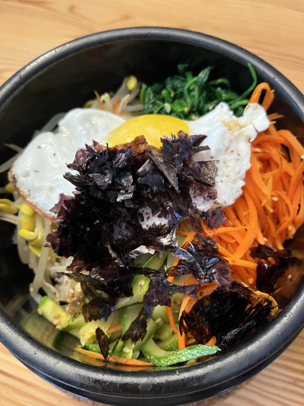 Homemade dolsot bibimbap
