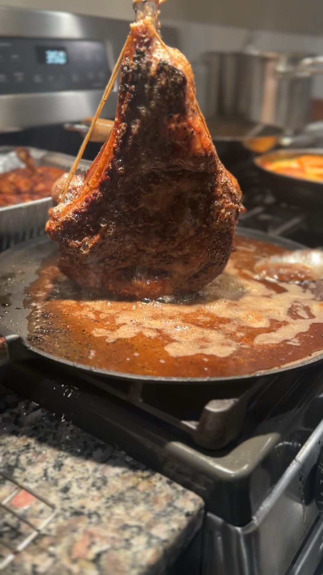 Pan seared Tomahawk steak Dining and Cooking