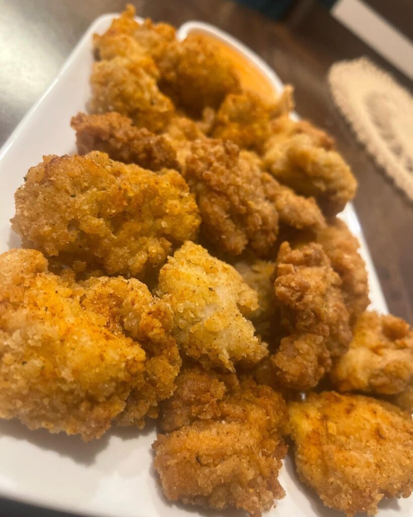 Homemade popcorn chicken