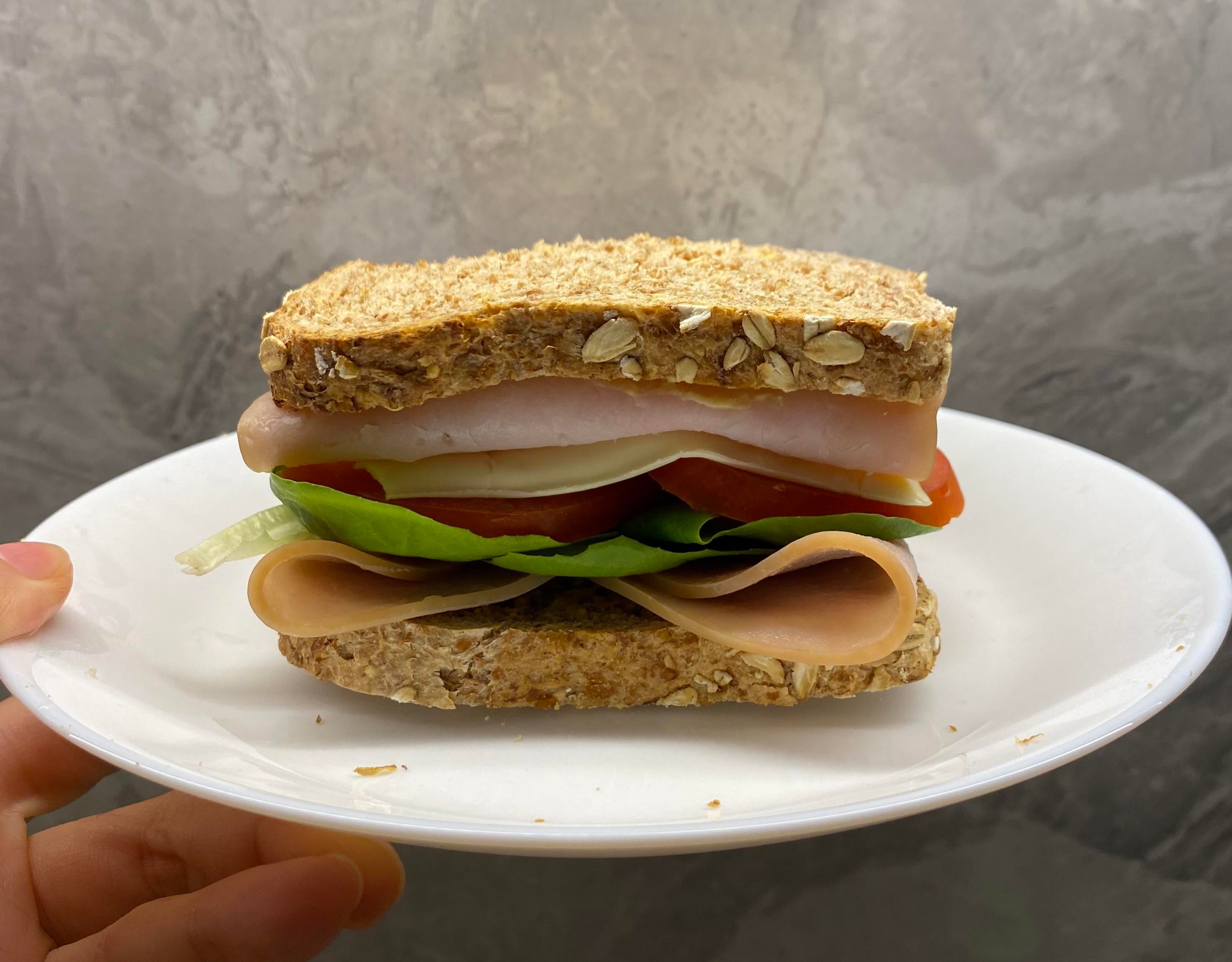 Turkey sandwich on Ezekiel bread Dining and Cooking