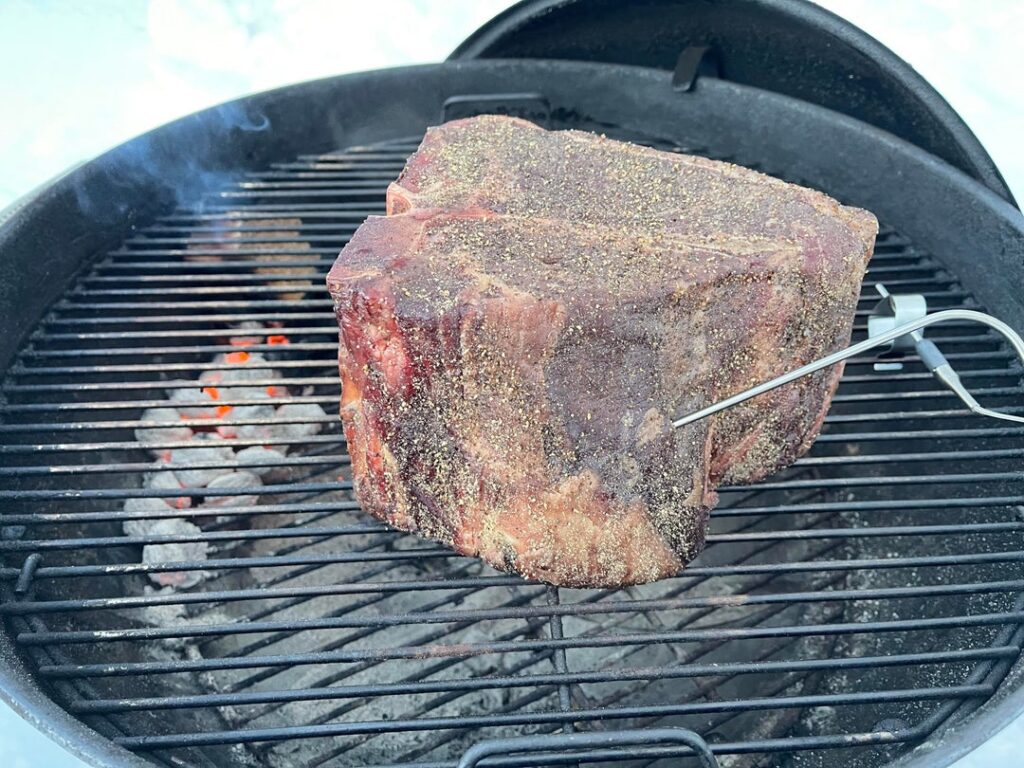 Smoked porterhouse roast