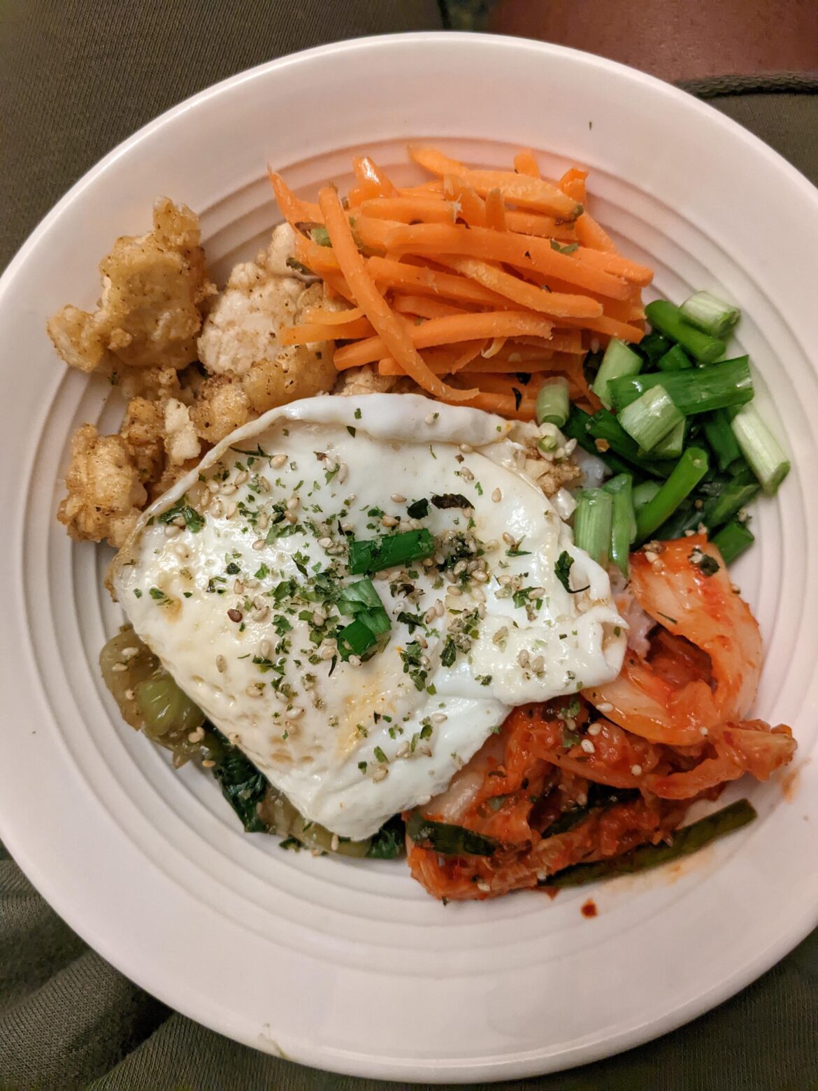 Nothing like a bowl of bibimbap to warm you up on an icy day!