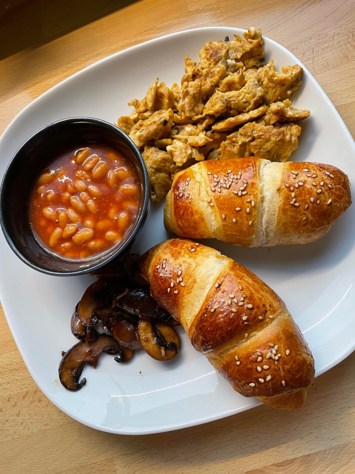 Nice little brunch for Christmas Day, it’s just the four of us (husband, two toddlers and me).