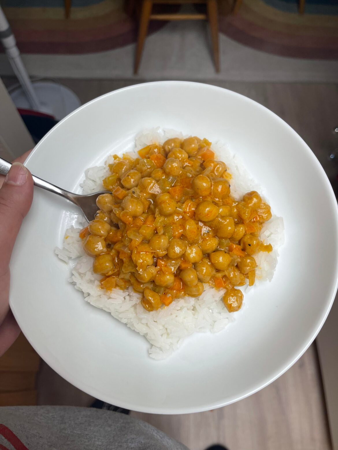 Made buffalo chickpeas and rice for lunch today - recipe in a comment