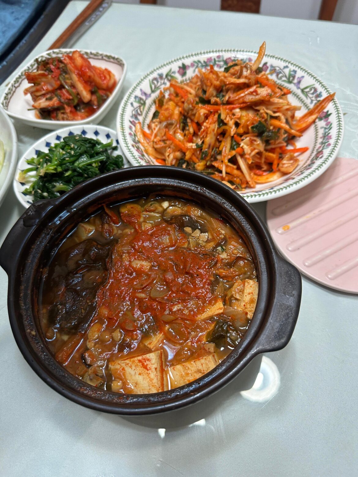 aunt cooked me dinner 🤤 first time eating whelk(?)