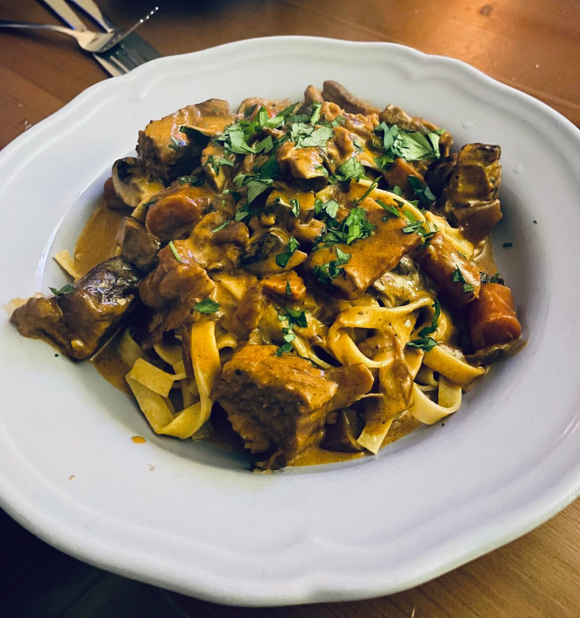 [Homemade] Short Rib Stroganoff