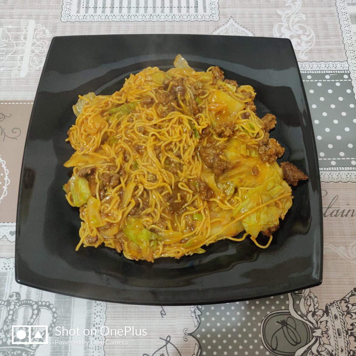 Beef jeyukmyeon recipe courtesy of Mr Paik