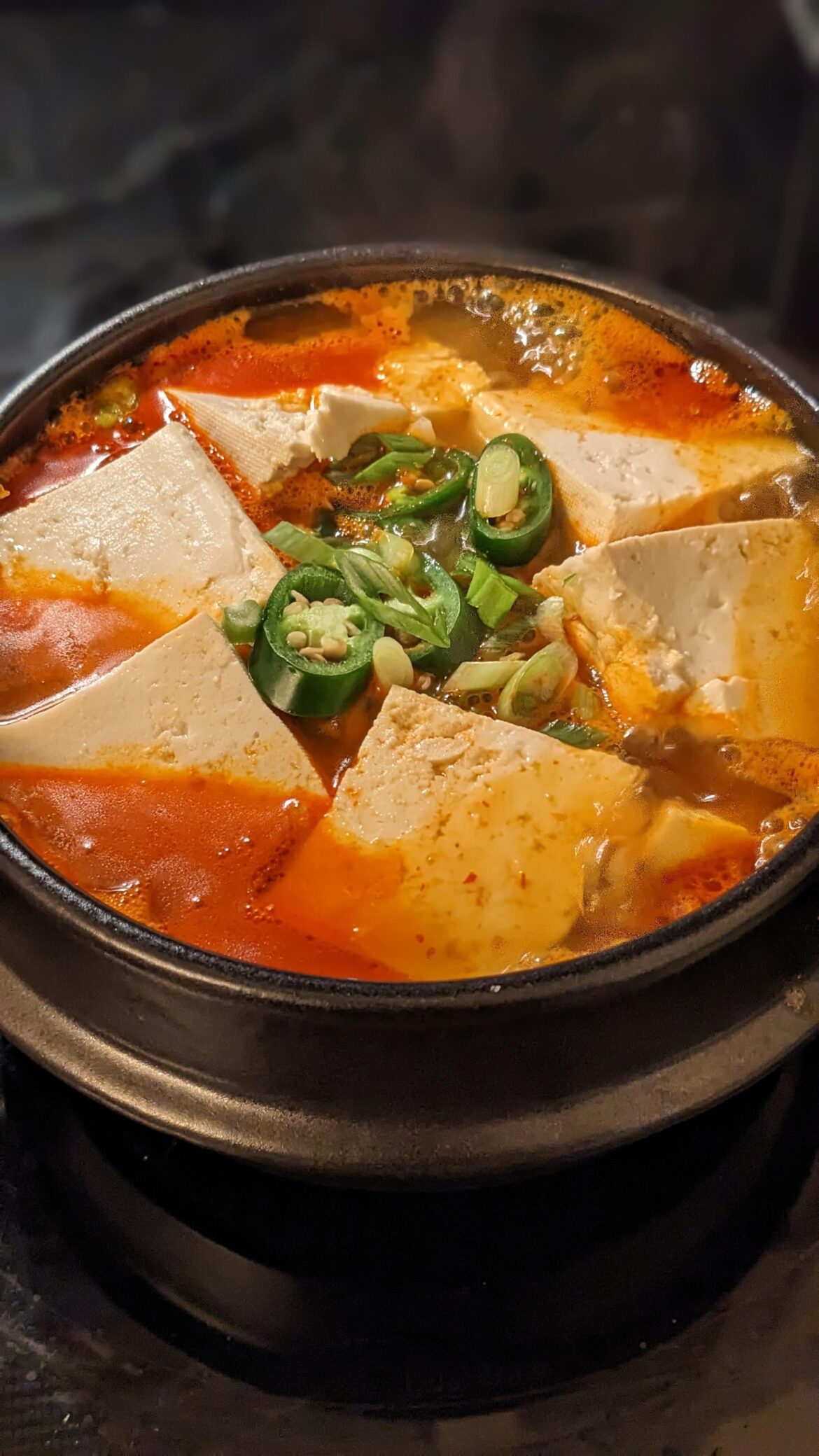 Made Kimchi Jjigae using Aaron and Claire's recipe
