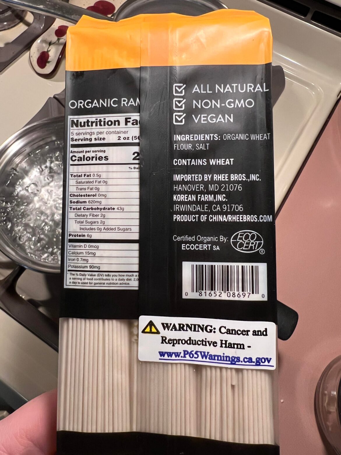 p65 cancer warning on Assi Organic Ramen… any ideas why?