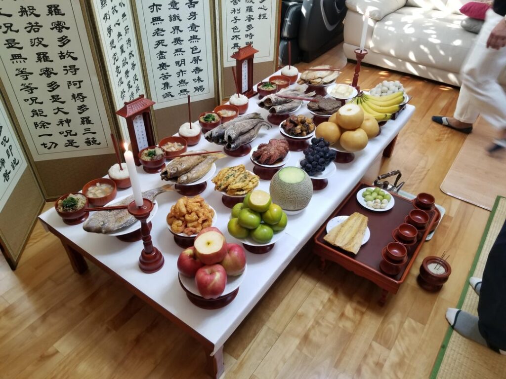 Chuseok spread from a few years back
