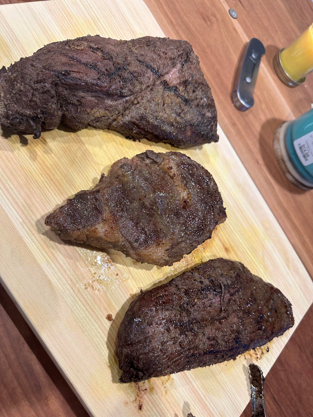 Tri tip, Ribeye, and Flank steak Dining and Cooking
