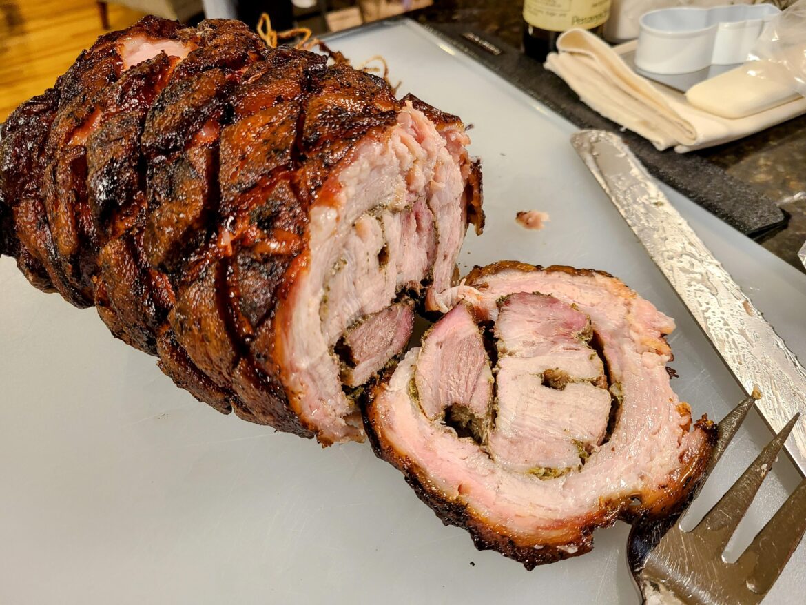 Rotisserie pork roast