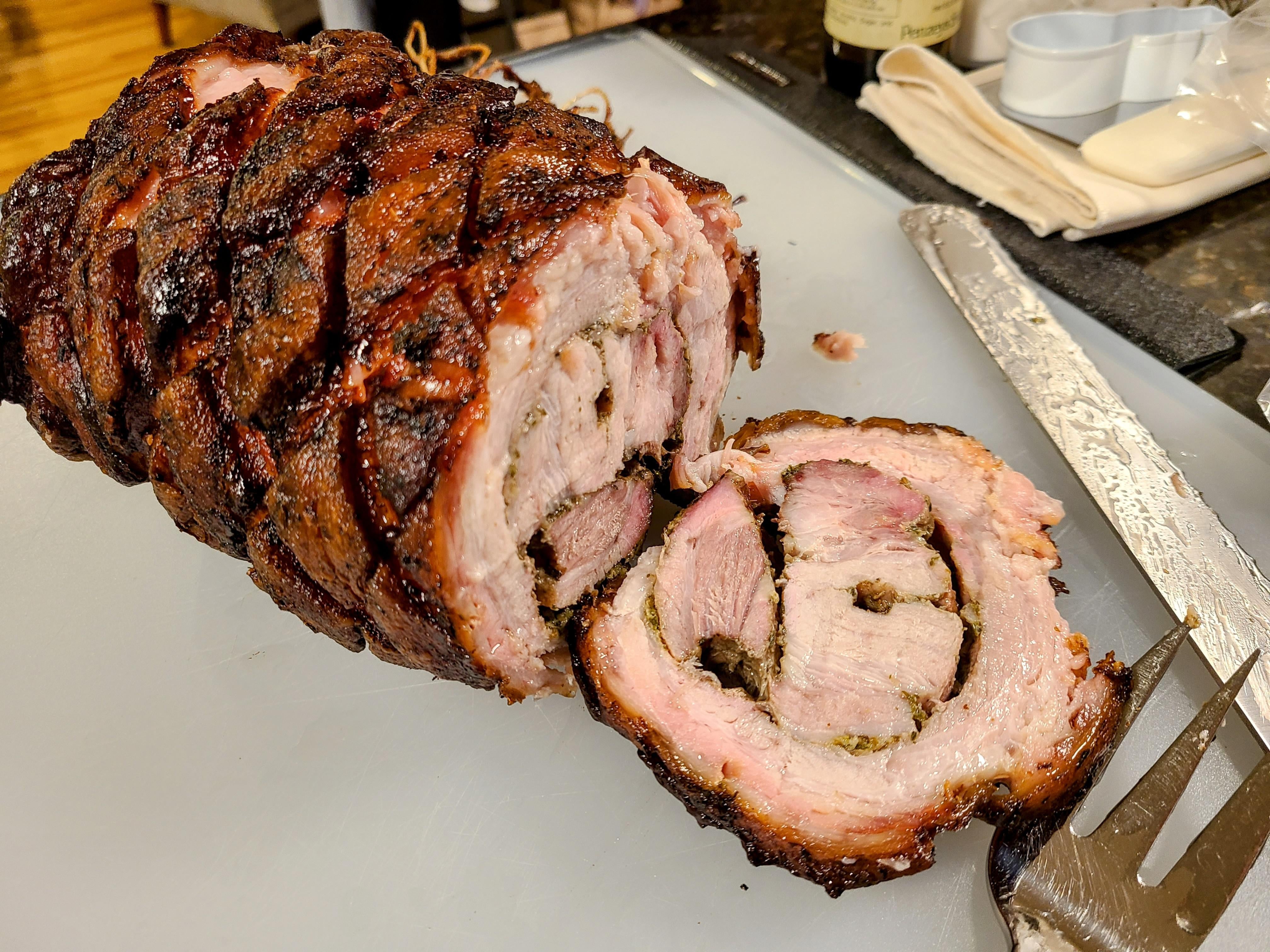 Rotisserie pork roast Dining and Cooking