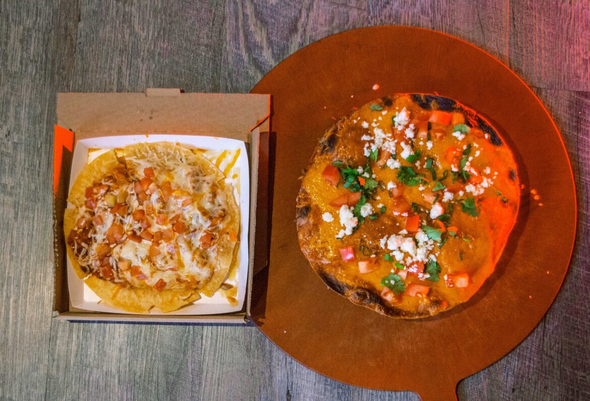 Homemade Mexican Pizza from Taco Bell, side-by-side for comparison!