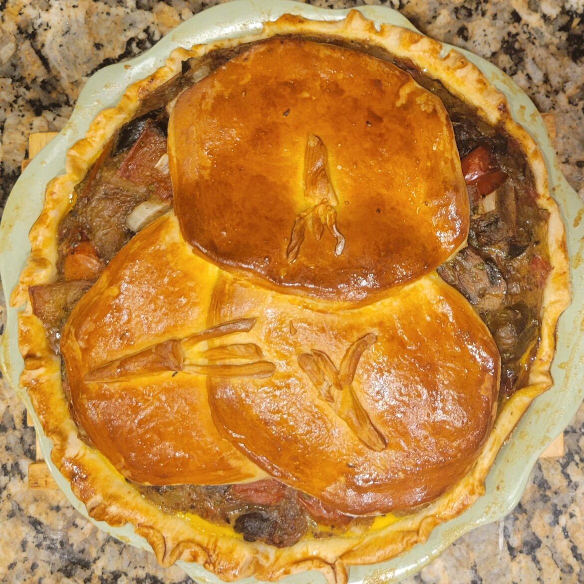 Savory grilled-vegetable pie