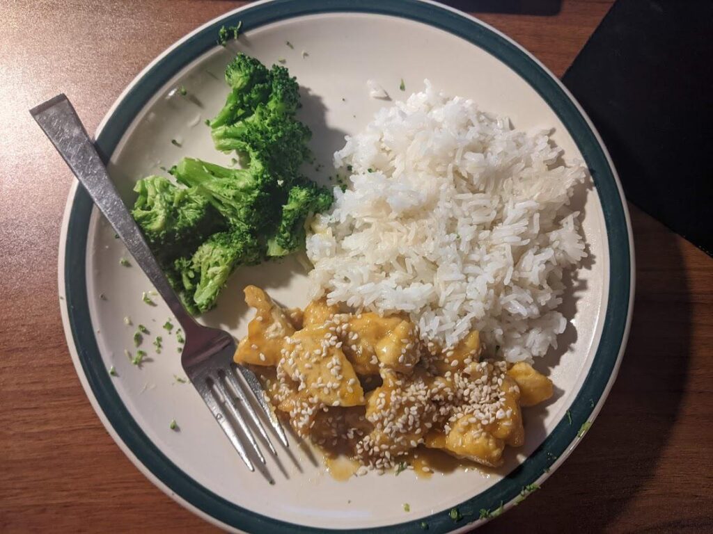 orange tofu