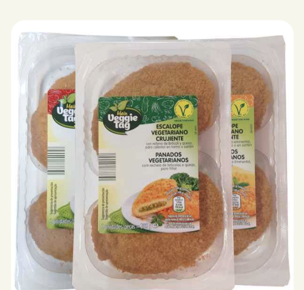 Making stuffed escalopes with tofu thawed from frozen