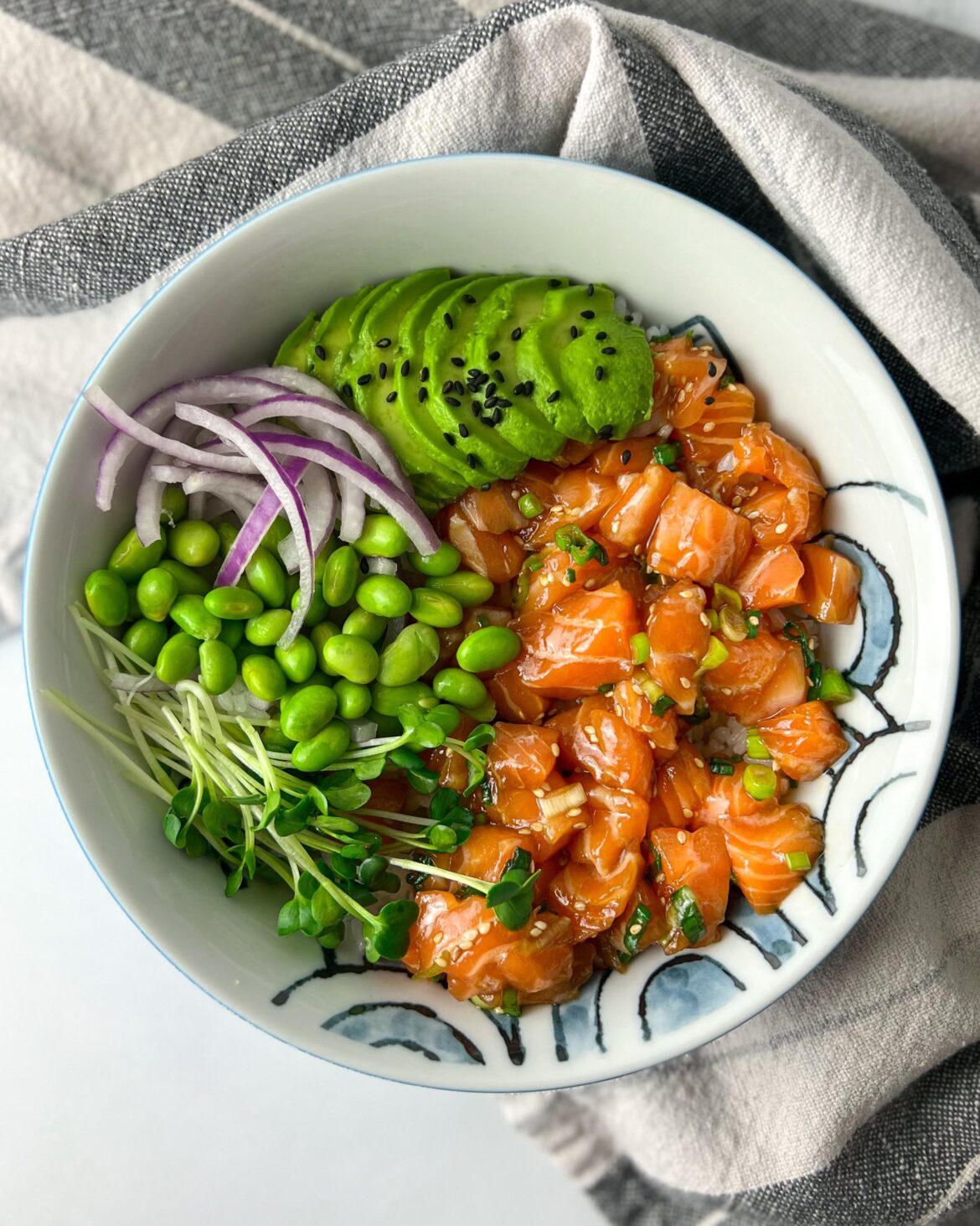 Sesame Salmon Sushi Bowls