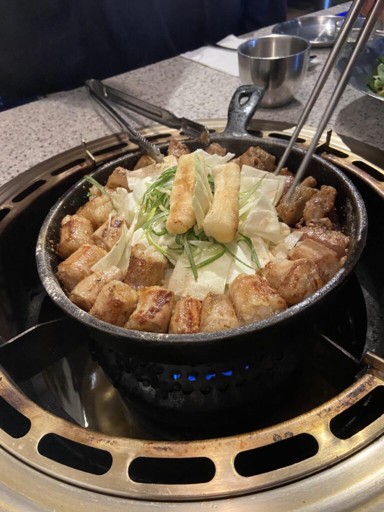 My favorite: Gopchang and Corn Cheese!