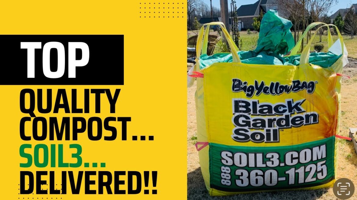 Top quality Soil3 Compost delivered for our vegetable garden! //Big Yellow Bag