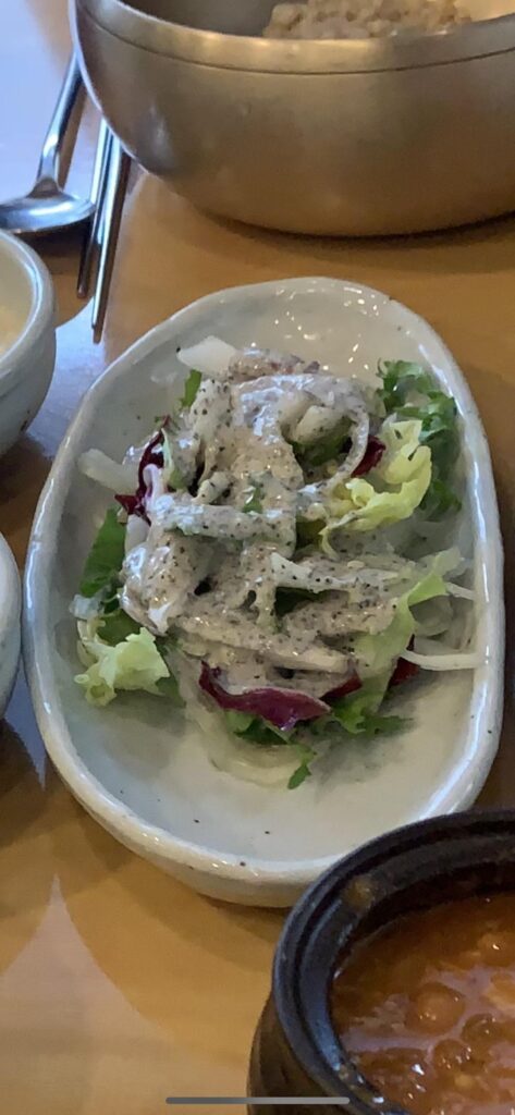 White and black banchan sauce - can anyone tell me what this sauce is called/what it’s made of?