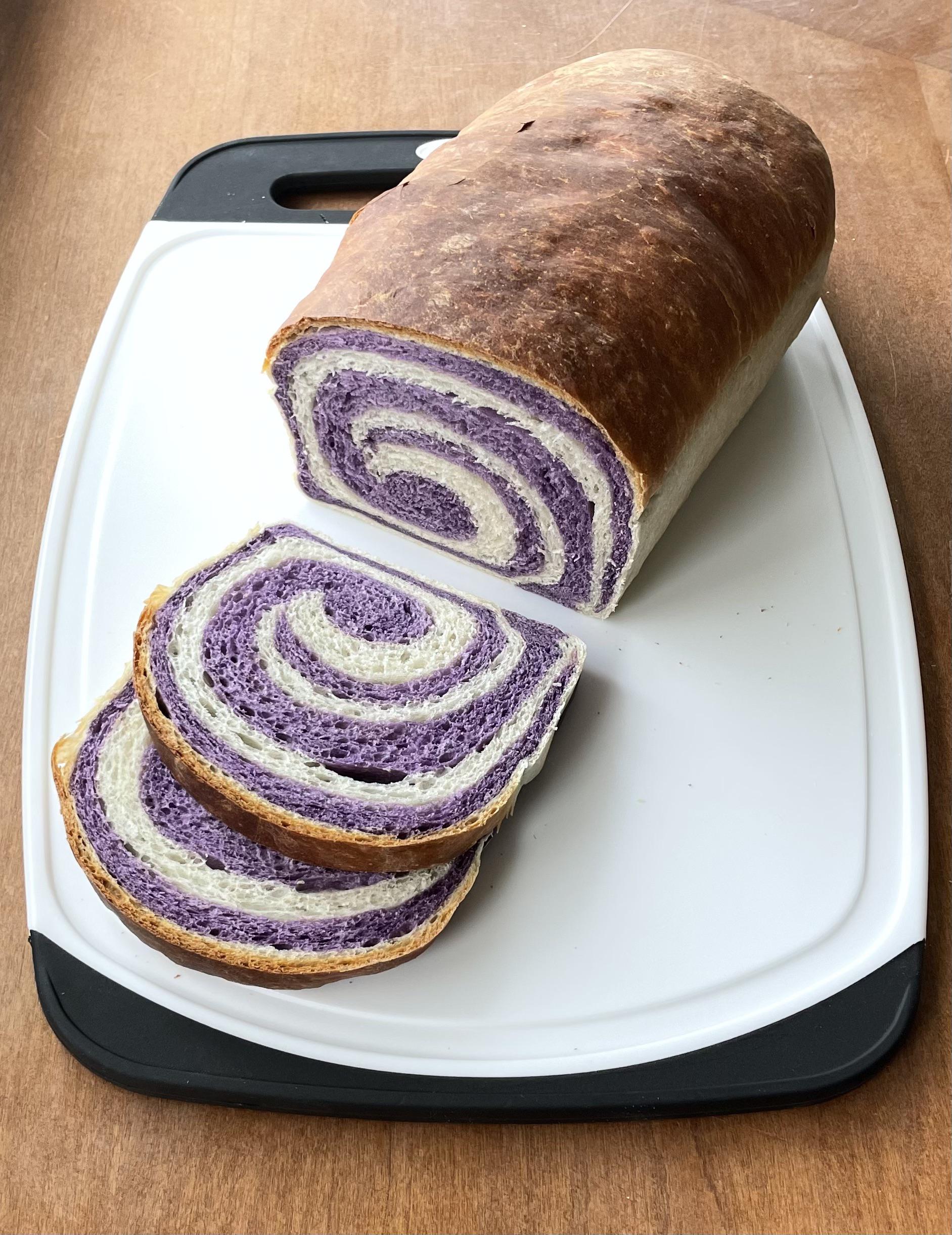 [homemade] swirled sandwich bread loaf Dining and Cooking