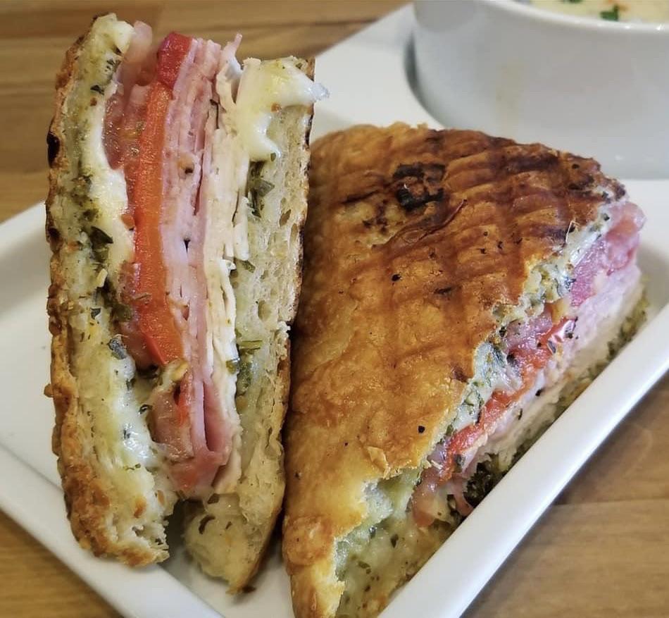 a ham and turkey breast sandwich. Dining and Cooking