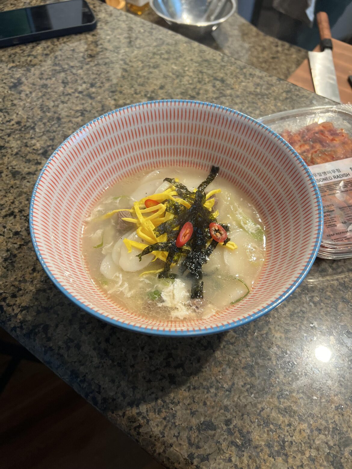 Late to posting our Tteok-guk for Seollal