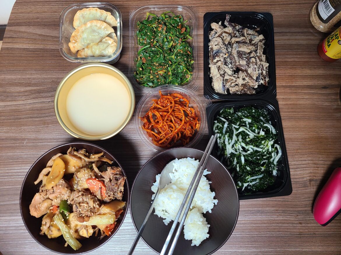 leftovers with various banchan!