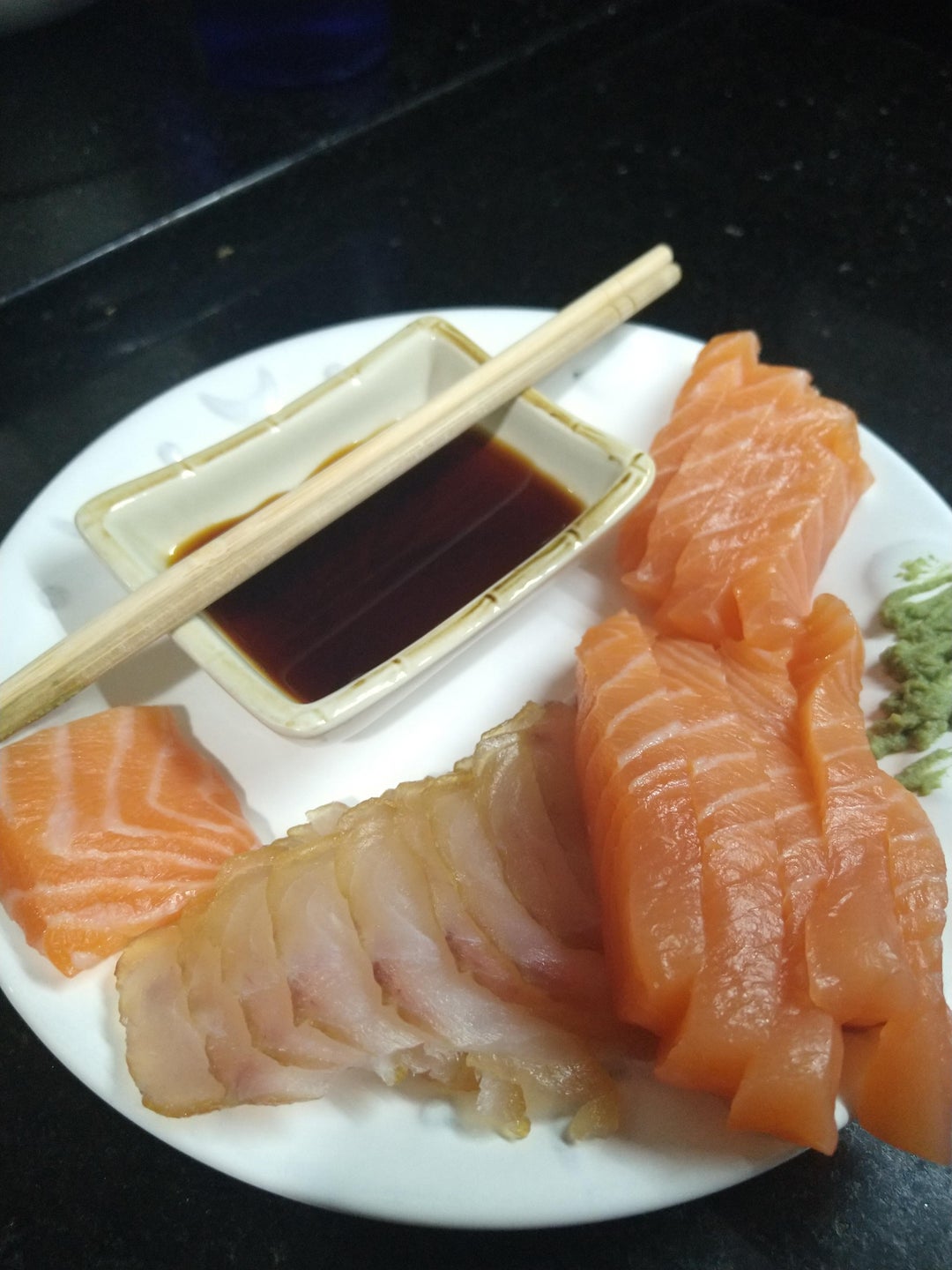 Salmon and Tilapia sashimi treat Dining and Cooking