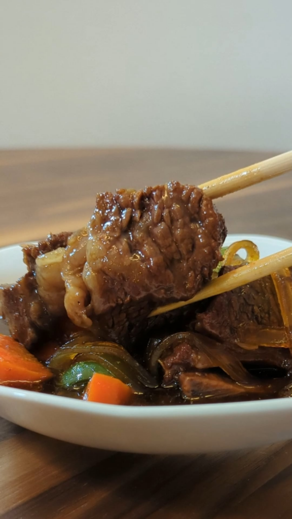 Galbi-jjim (braised beef shortribs)