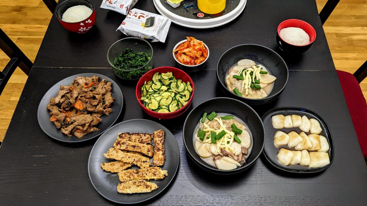 Our 설날 Seollal feast (for two)