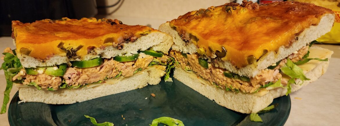 Tuna sandwich I made for dinner last night